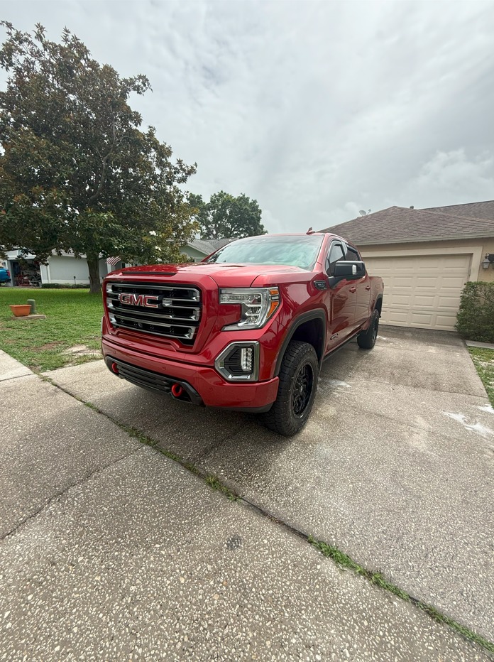 Red GMC truck - Color enhancement detailing