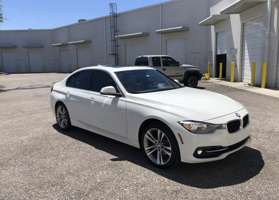 White BMW sedan - Premium luxury car detailing